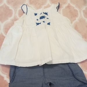 Gymboree blouse and Carter's short